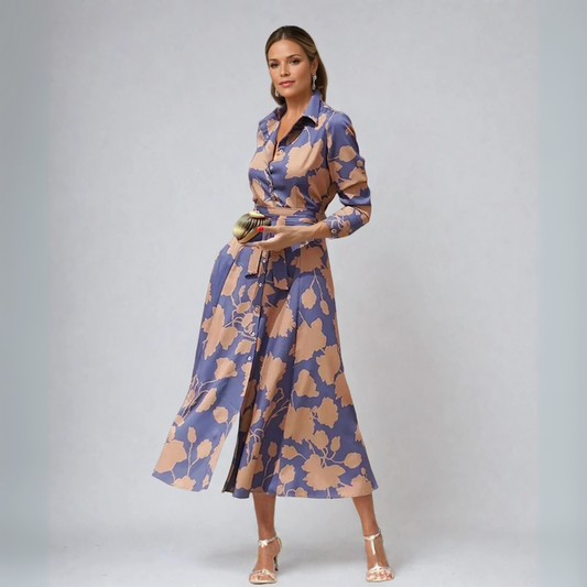 Lynor™ | Classic Shirt Dress – Timeless Structure with Everyday Sophistication