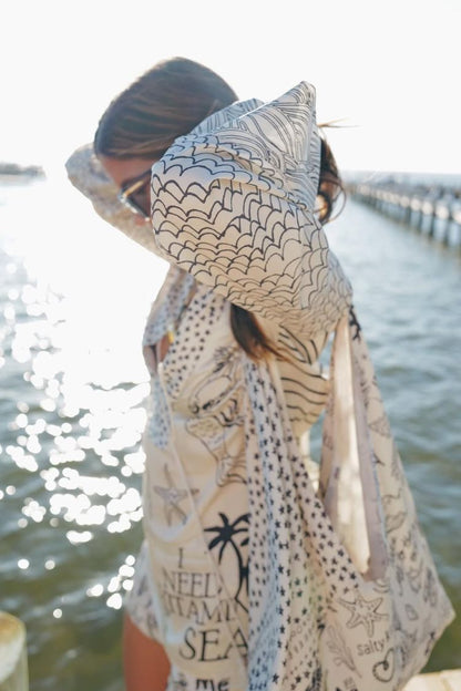 Lynor™ | Relaxed Creative Style Marine Print Shirt & Shorts Set