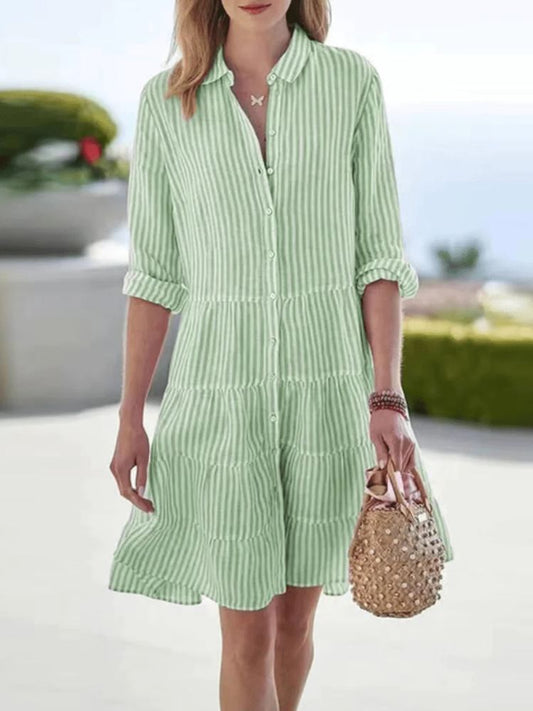 Lynor™ | Light & Striped Elegance Dress