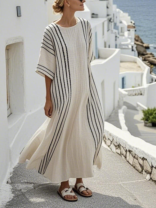Lynor™ | Contrast Stripe Dress