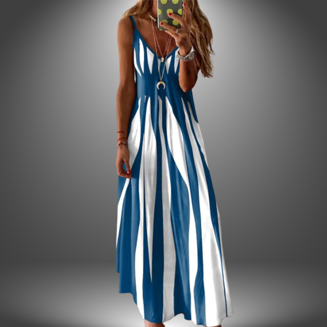 Lynor™ | Striped Sleeveless Maxi Dress for Effortless Summer Elegance