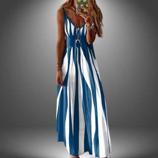 Lynor™ | Striped Sleeveless Maxi Dress for Effortless Summer Elegance