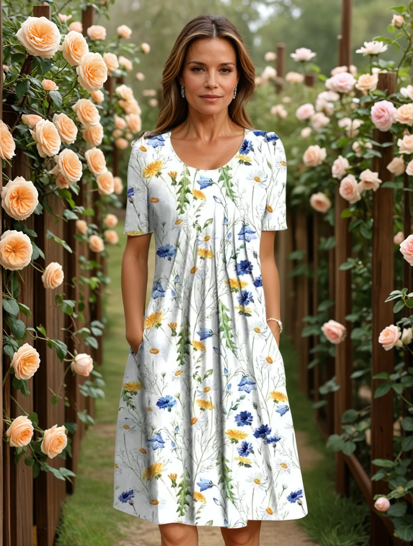 Lynor™ | Elegant Dress with Belly Coverage 1