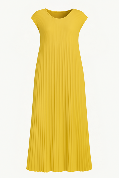 Lynor™ | Pleated Design with Belly Coverage Dress