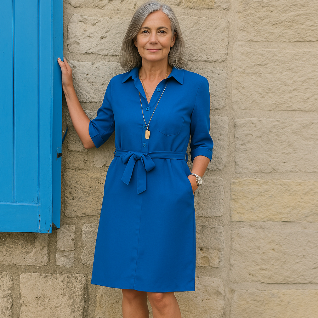 Lynor™ | Loose Knee-Length Shirt Dress