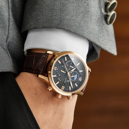 Lynor™ | Luxury Leather Quartz Watch