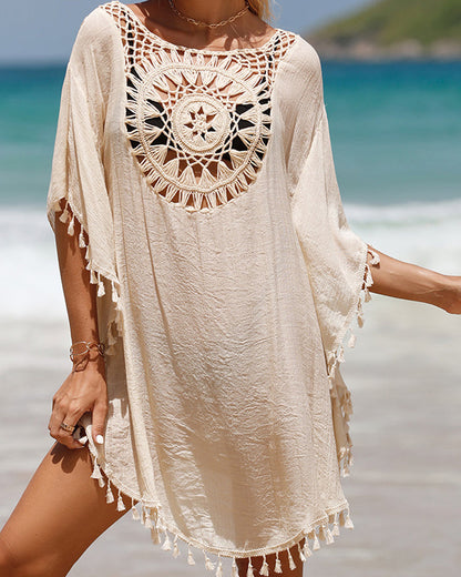 Lynor™ | Breezy Beach Cover-Up with Chic Tassel Details