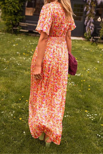 Lynor™ | Angelica – Casual Floral Summer Maxi Dress for Effortless Elegance