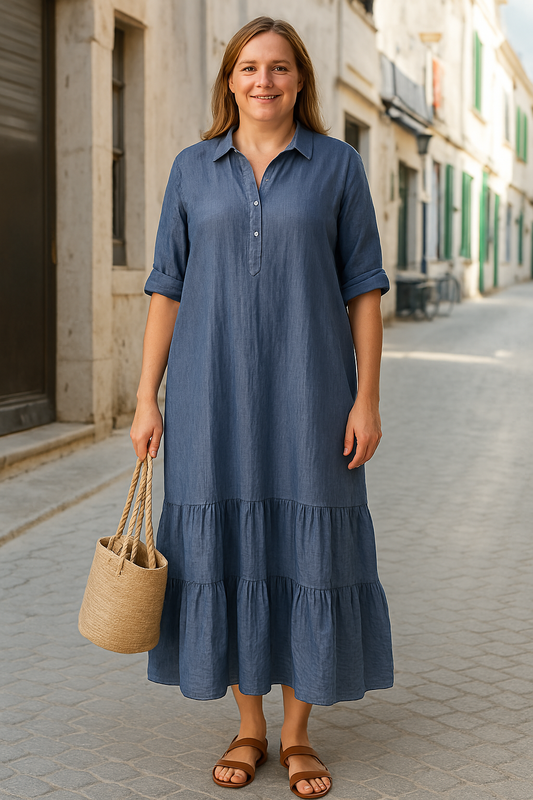 Lynor™ | Mid-Rise Button Coveresthetic for Belly Dress