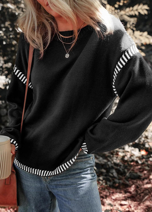 Lynor™ | Chic Contrast Sweater