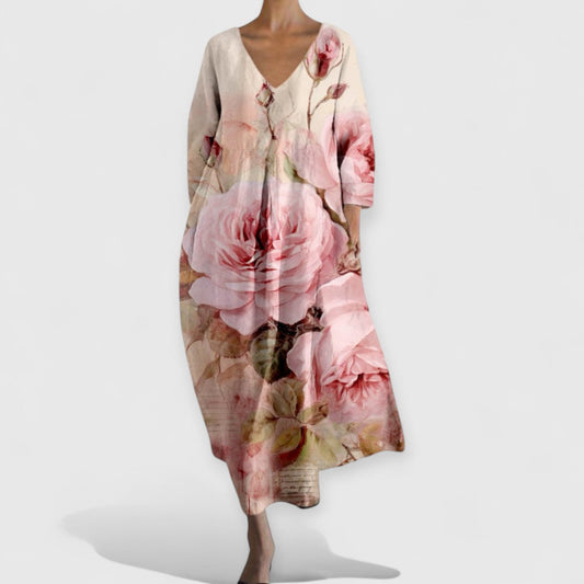 Lynor™ | Luxe Silhouette V-Neck Dress