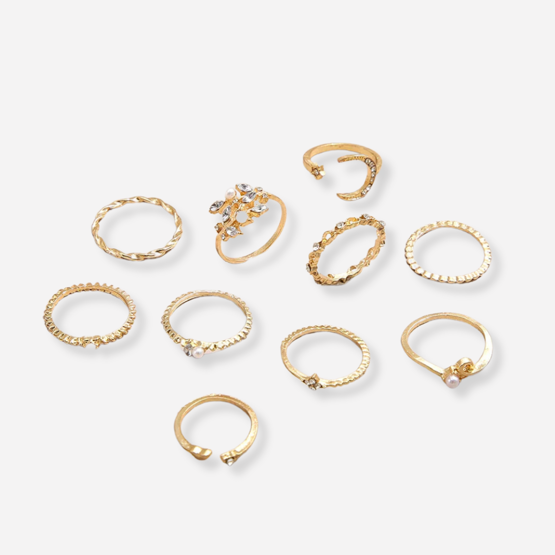 Lynor™ | Bohemian Set of 10 Rings
