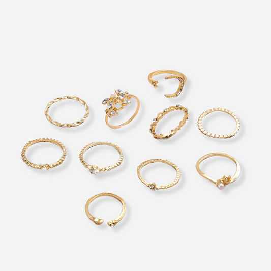 Lynor™ | Bohemian Set of 10 Rings
