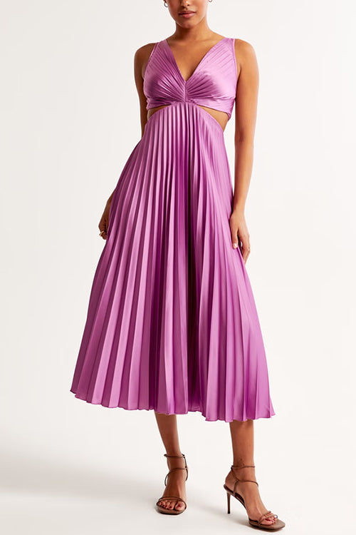 Lynor™ | Elegant Pleated Maxi Dress