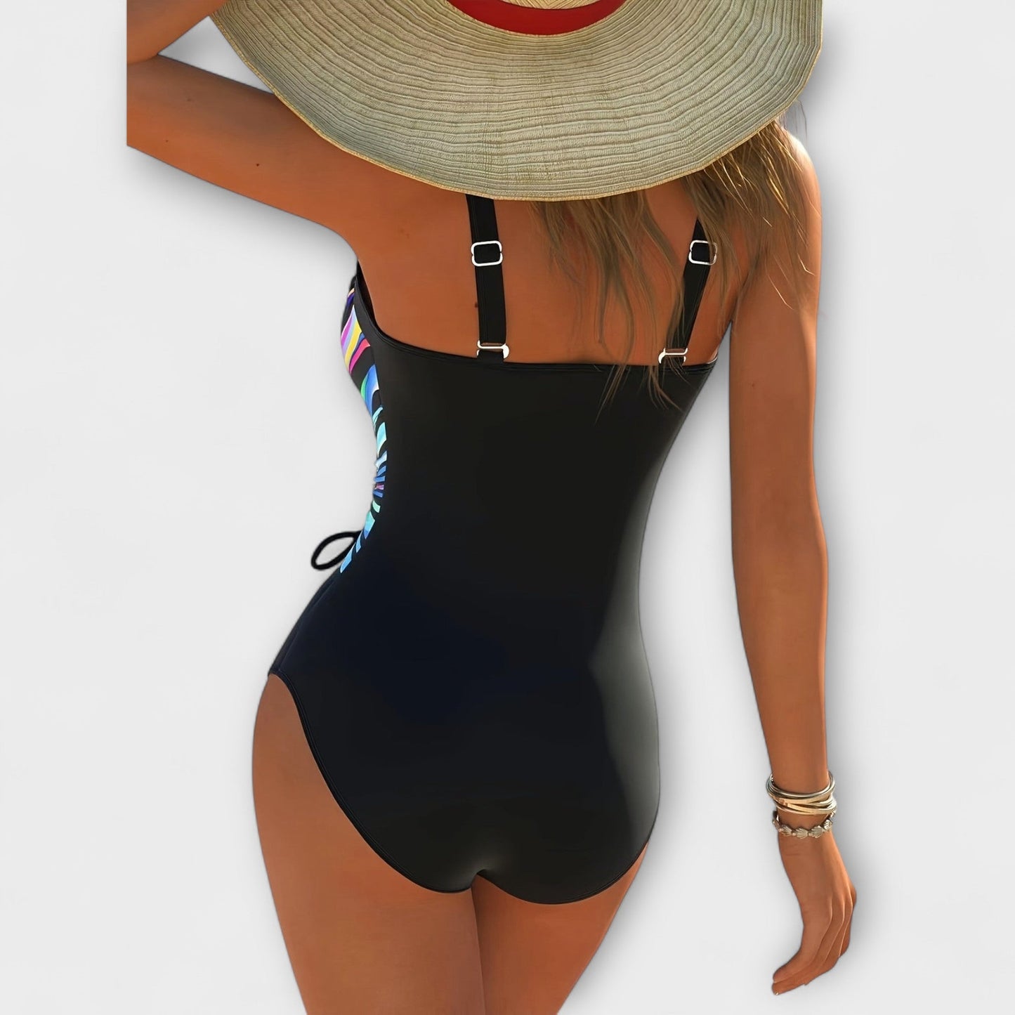 Lynor™ | Clara – Elegant Stretch Swimsuit with a Flattering Front Twist