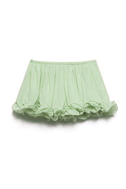 Lynor™ | Ruffled Hem & Elastic Waist Shorts