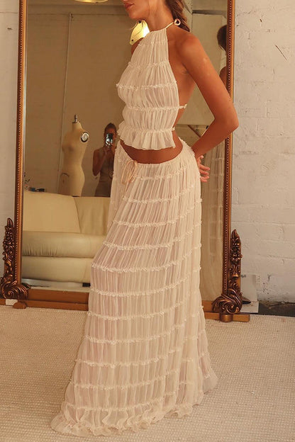 Lynor™ | Drawstring & Retro Charm Long Vintage Pleated Skirt