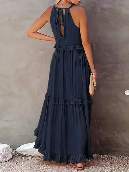 Lynor™ | Elegant Sleeveless Dress with Ruffles