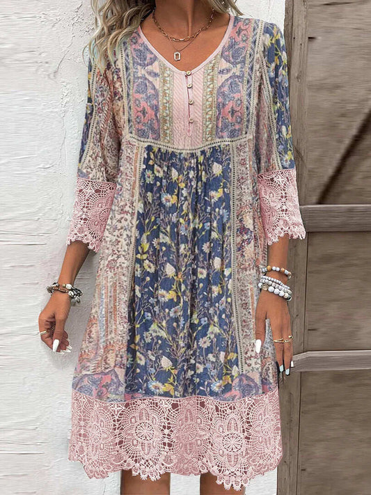 Lynor™ Mirabel Boho Dress – Effortless Bohemian Charm