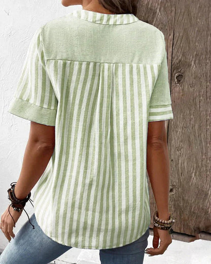 Lynor™ | Soft Striped Women's Blouse