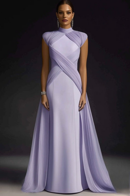 Lynor™ | Sculptural Lavender Evening Dress