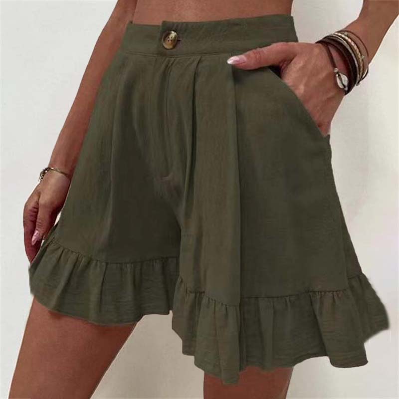 Lynor™ | Flowy Ruffle Hem Shorts