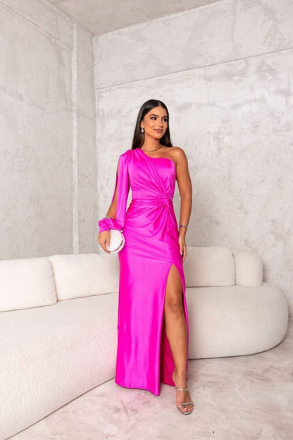 Lynor™ | One-Shoulder Dress – Stylish Elegance with a Modern Twist