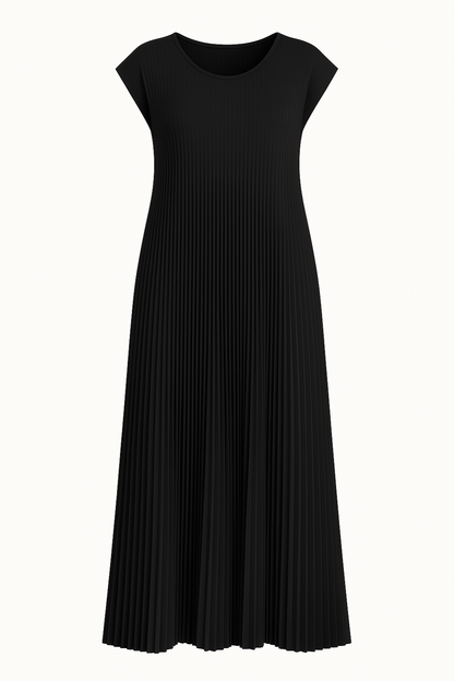 Lynor™ | Pleated Design with Belly Coverage Dress
