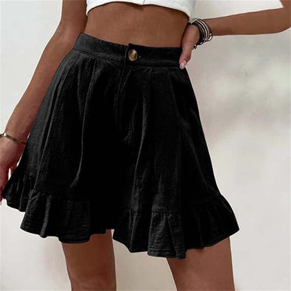 Lynor™ | Flowy Ruffle Hem Shorts