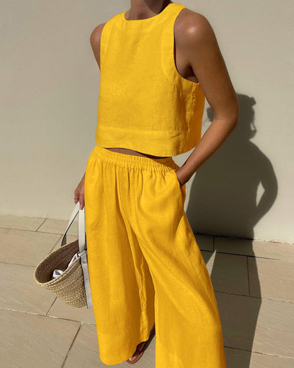 Lynor™ | Sleeveless Two-Piece Set