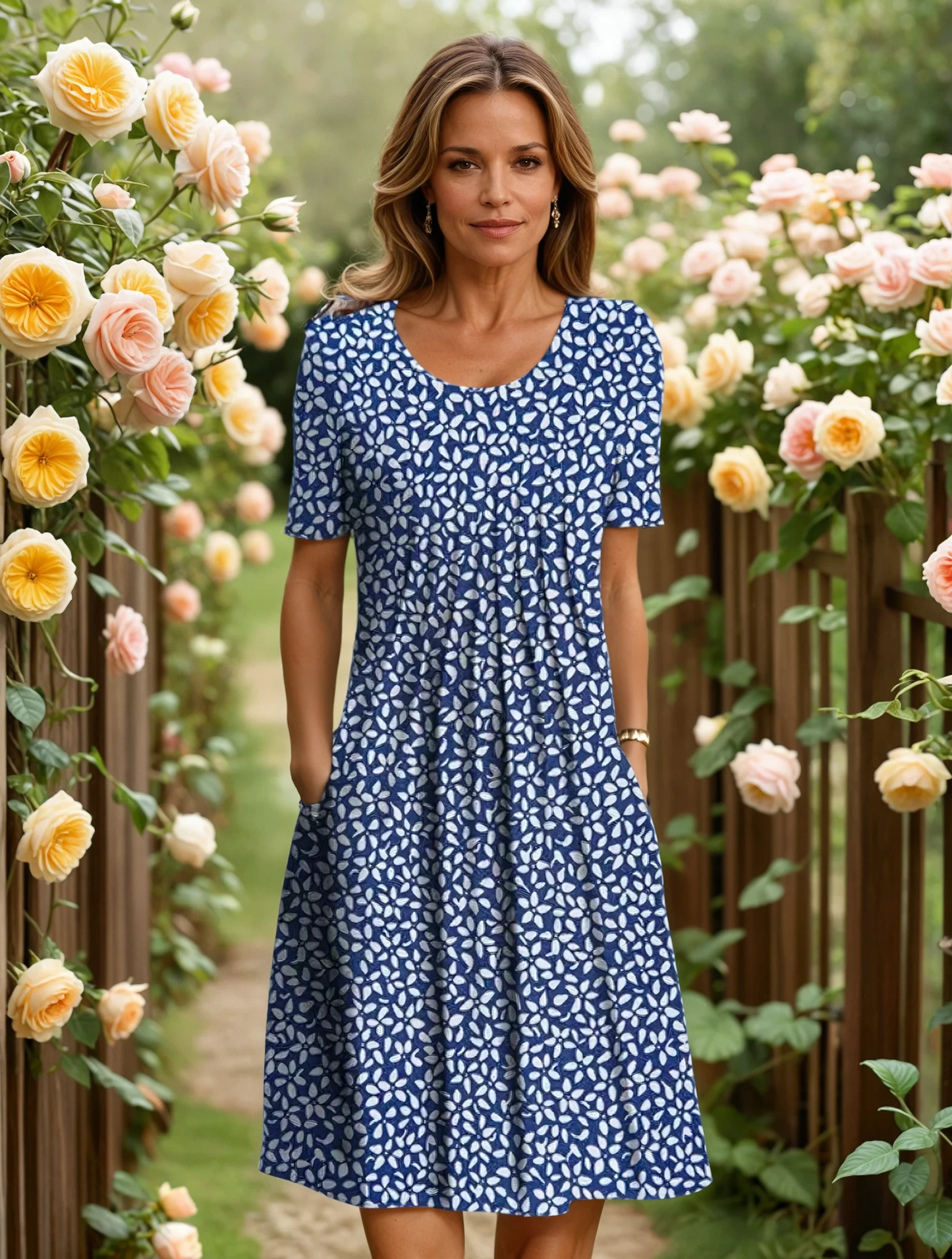 Lynor™ | Elegant Dress with Belly Coverage 1
