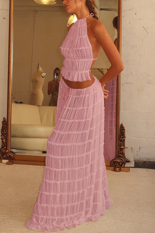 Lynor™ | Drawstring & Retro Charm Long Vintage Pleated Skirt