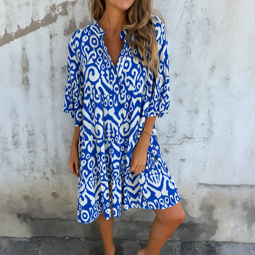Lynor™ | Elegant V-Neck Dress
