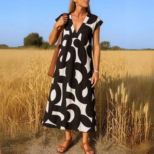 Lynor™ | Fluid V-Neck Dress