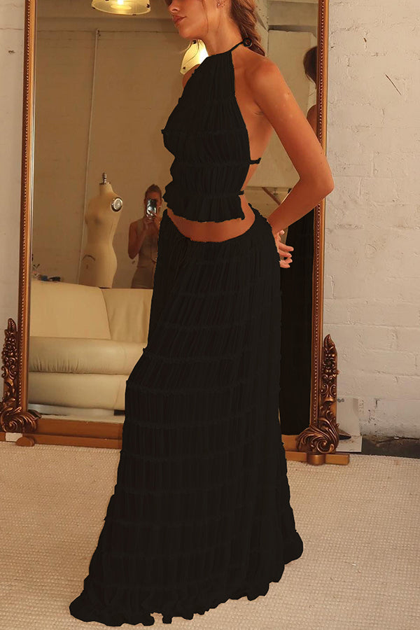 Lynor™ | Drawstring & Retro Charm Long Vintage Pleated Skirt