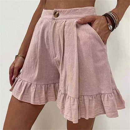 Lynor™ | Flowy Ruffle Hem Shorts