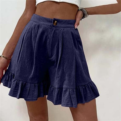 Lynor™ | Flowy Ruffle Hem Shorts