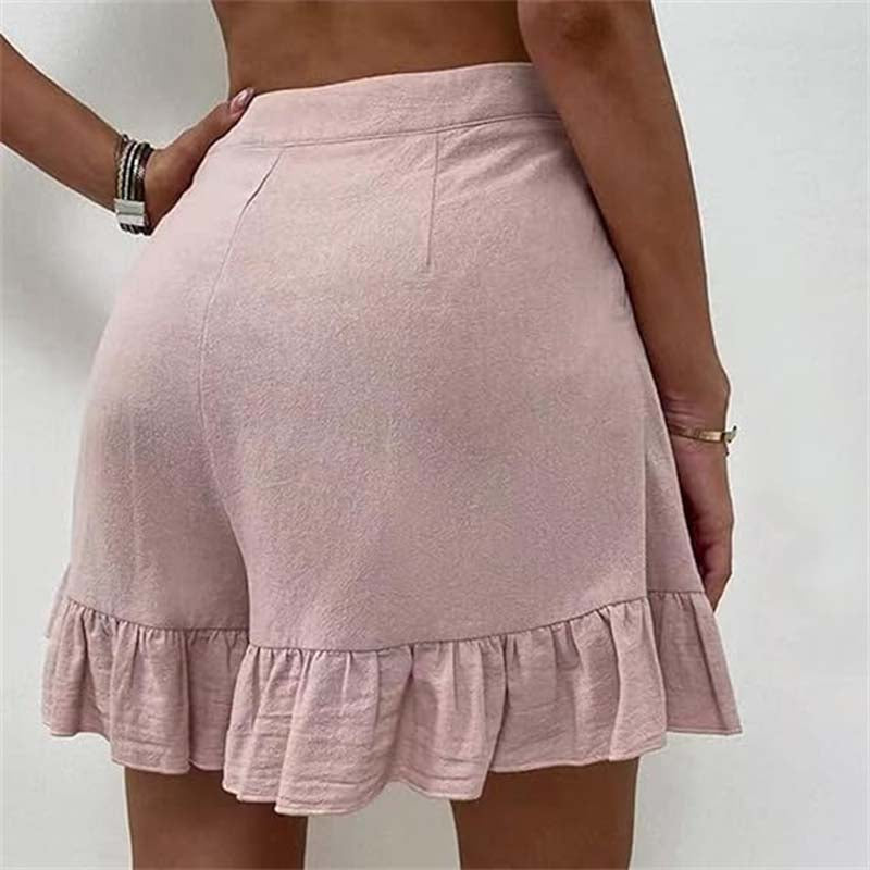 Lynor™ | Flowy Ruffle Hem Shorts