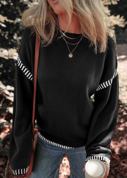 Lynor™ | Chic Contrast Sweater