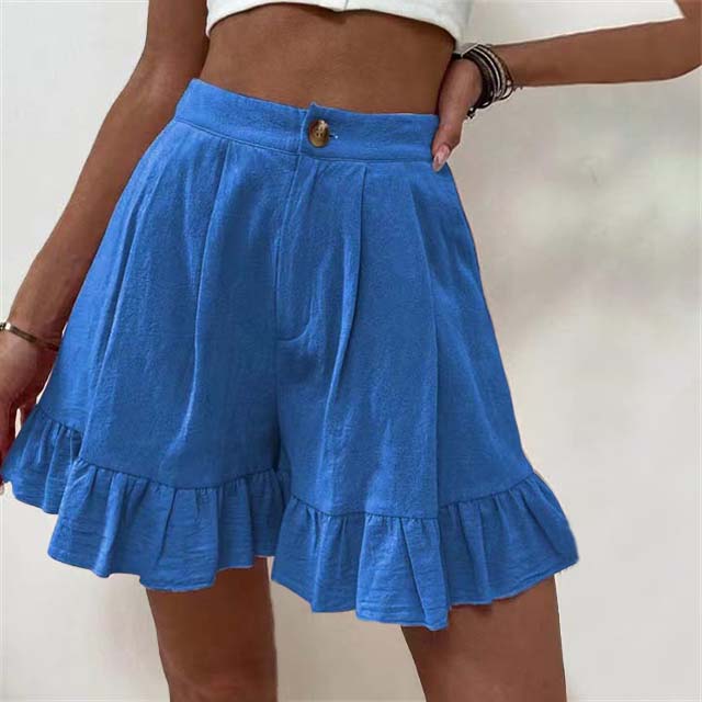 Lynor™ | Flowy Ruffle Hem Shorts