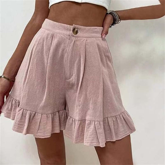 Lynor™ | Flowy Ruffle Hem Shorts