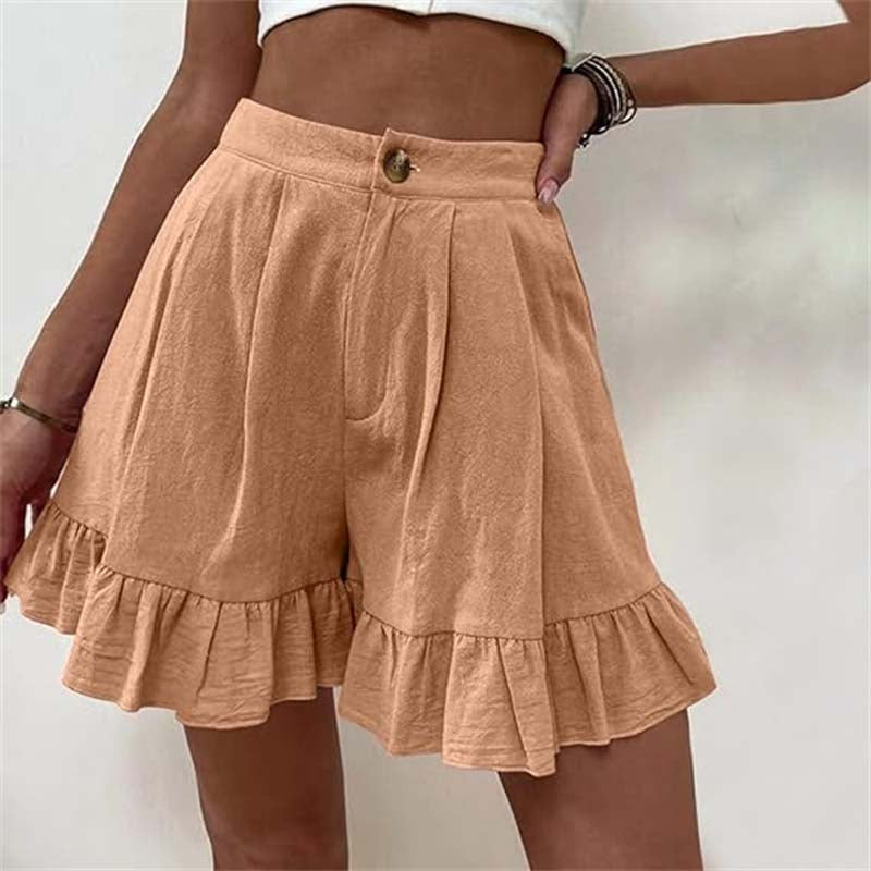 Lynor™ | Flowy Ruffle Hem Shorts