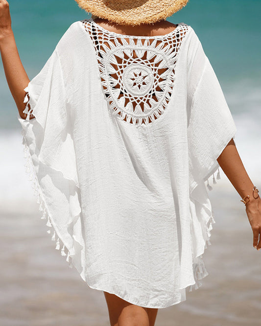 Lynor™ | Breezy Beach Cover-Up with Chic Tassel Details