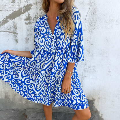 Lynor™ | Elegant V-Neck Dress