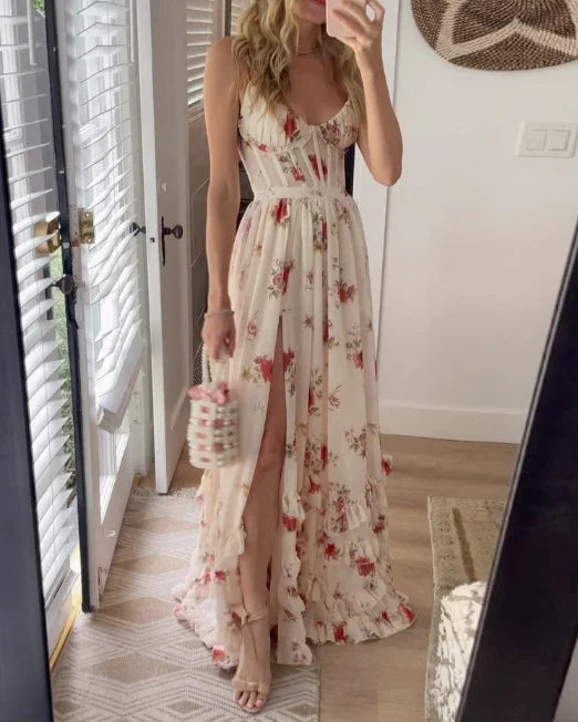 Lynor™ | Floral Midi Dress