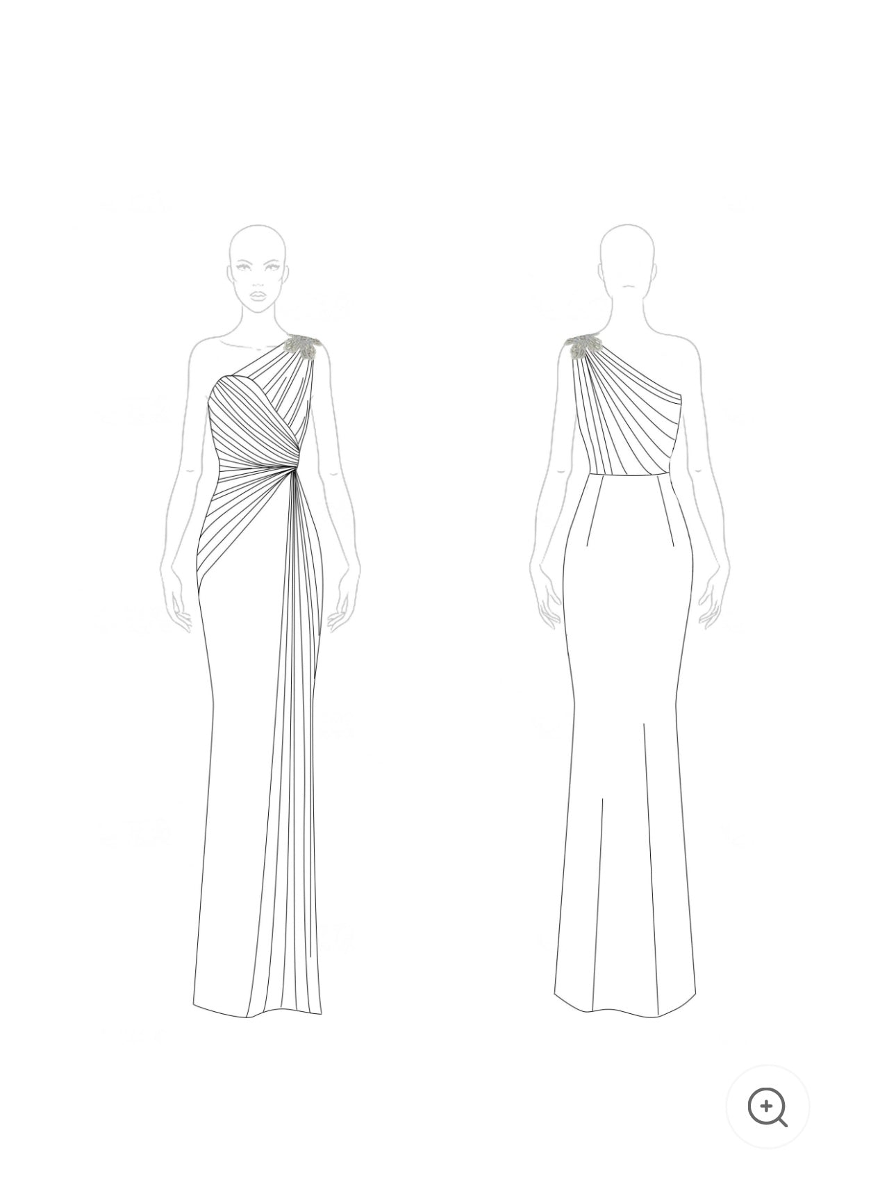 Lynor™ | Green One-Shoulder Elegant Evening Dress