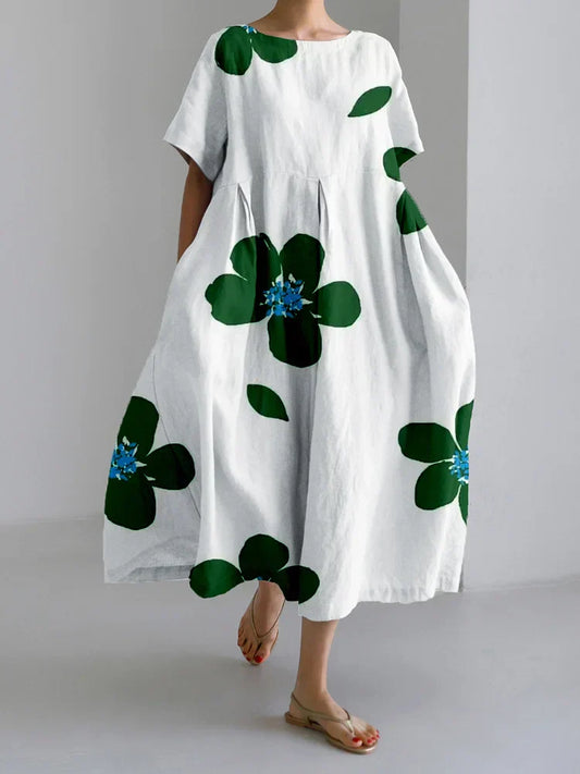 Lynor™ | Vibrant Floral Summer Maxi Dress – Soft & Breezy Comfort