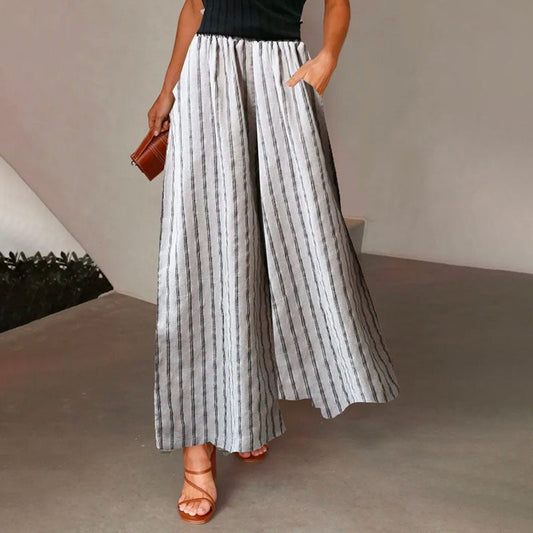 Lynor™ | Striped Flare Trousers for Effortless Silhouettes