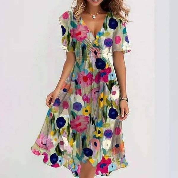 Lynor™ | Elegant Short Sleeve Dress