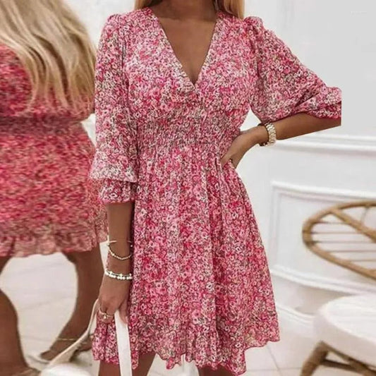 Lynor™ | Elegant Floral Dress